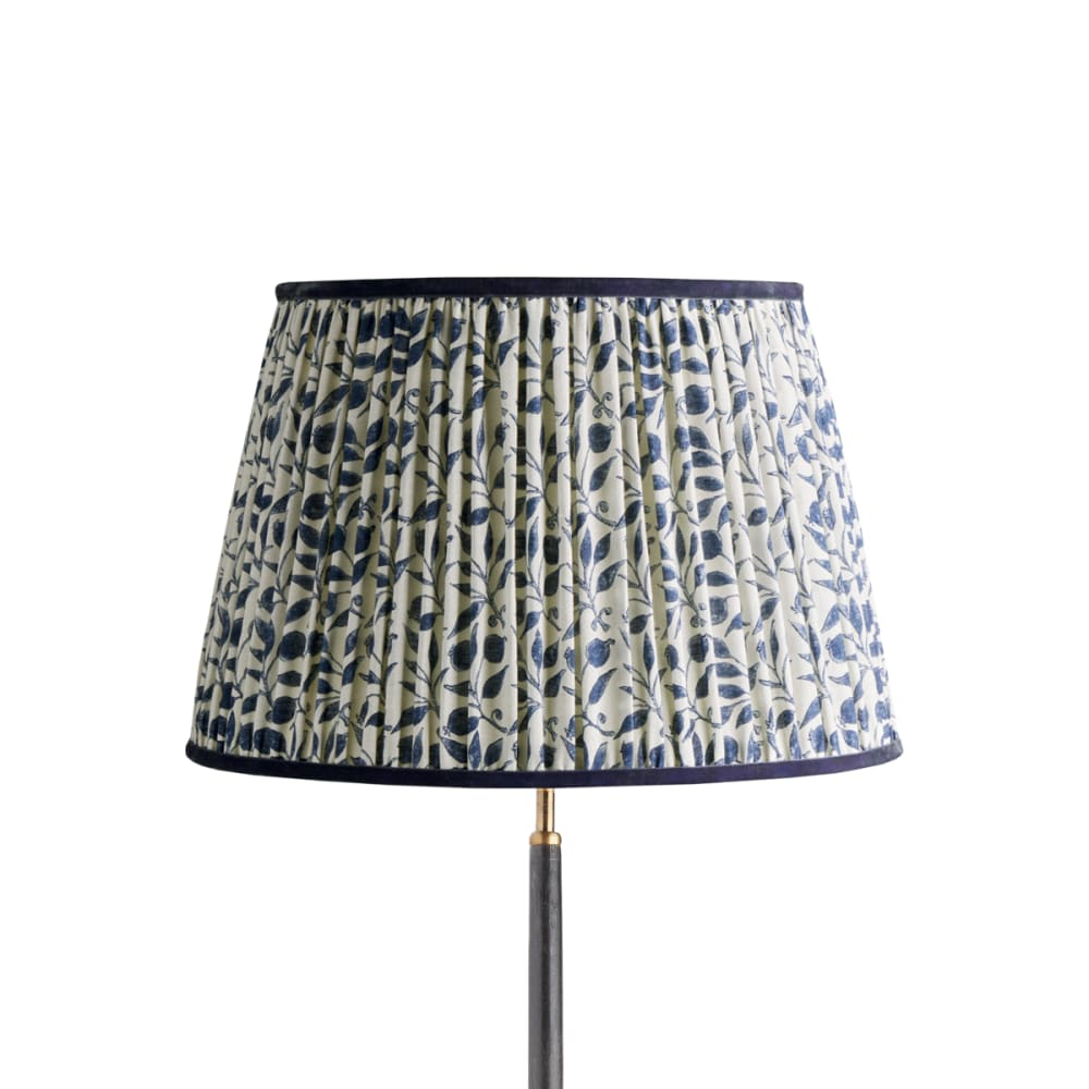 Pooky - 45cm Straight Empire Shade - Indigo Rosehip Linen - Morris & Co