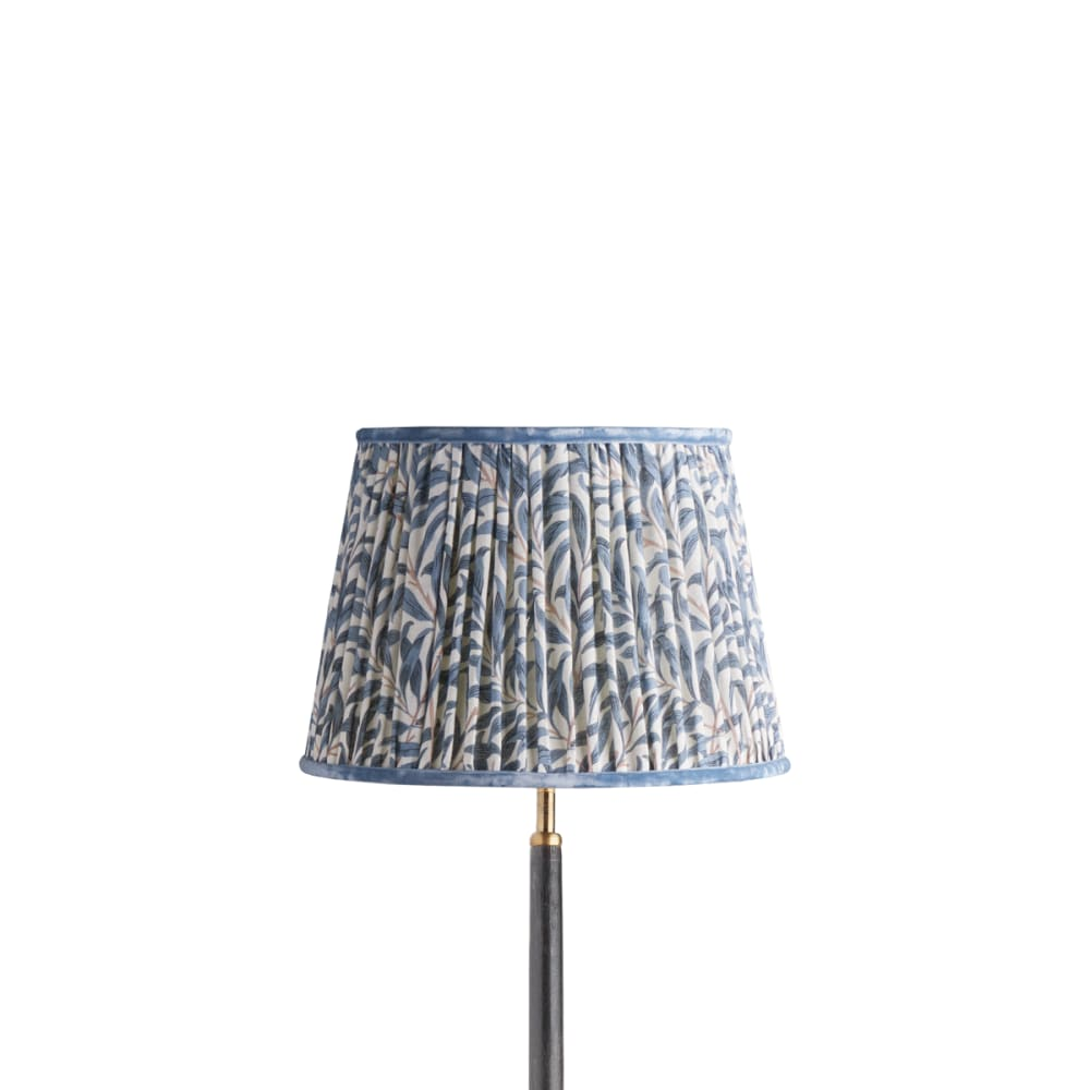Pooky - 30cm Straight Empire Shade Linen - Indigo Willow Boughs Linen - Morris & Co