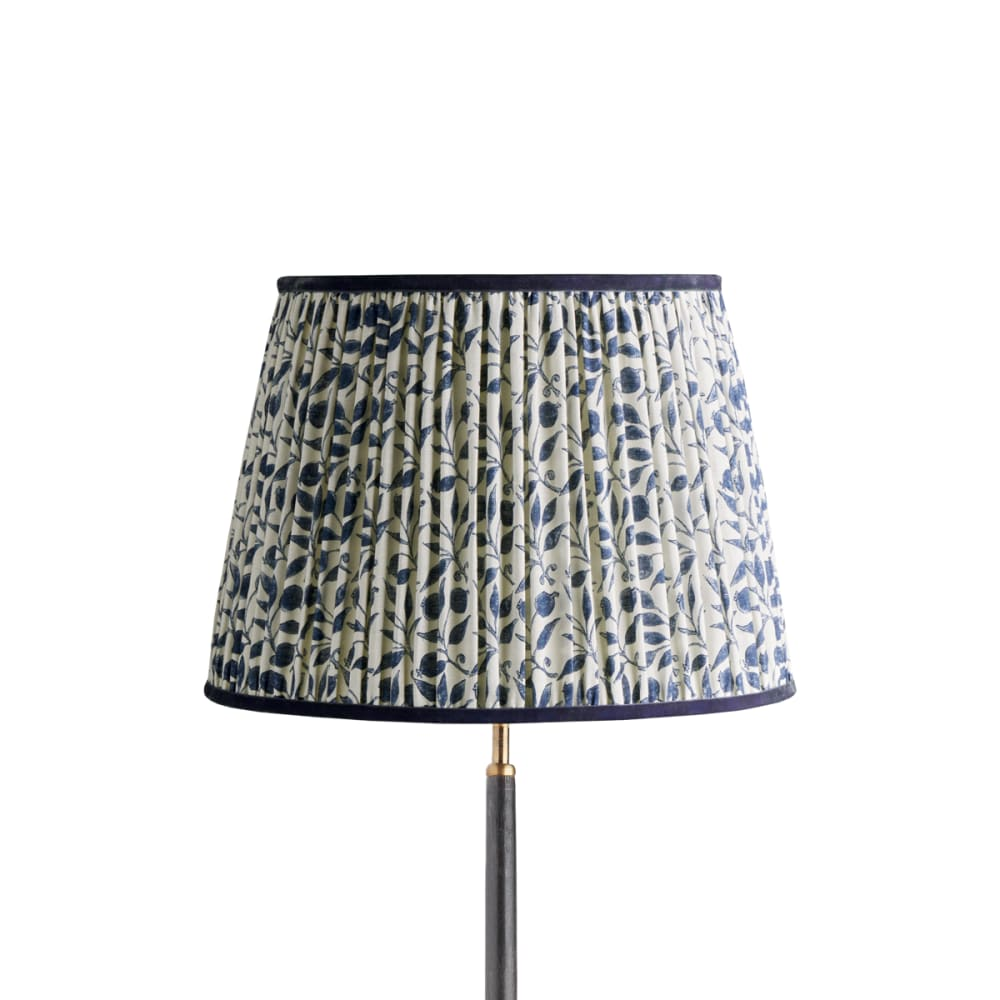 Pooky - 40cm Straight Empire Shade - Indigo Rosehip Linen - Morris & Co