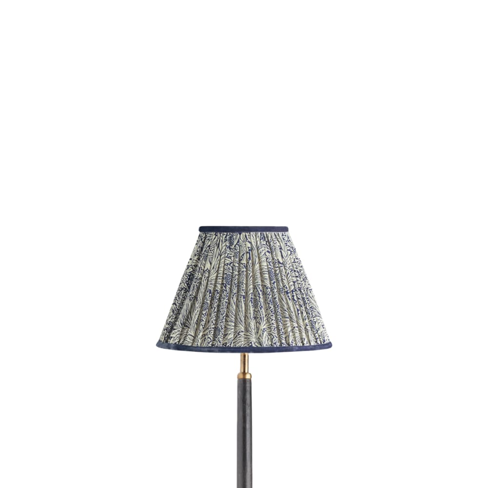 Pooky - 25cm Empire Shade - Indigo Marigold Linen - Morris & Co