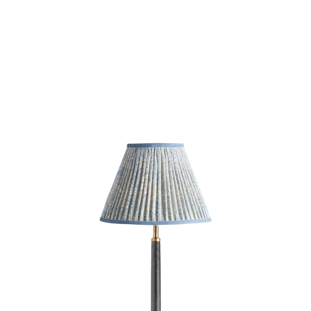 Pooky - 25cm Empire Shade - China Blue Marigold Linen - Morris & Co