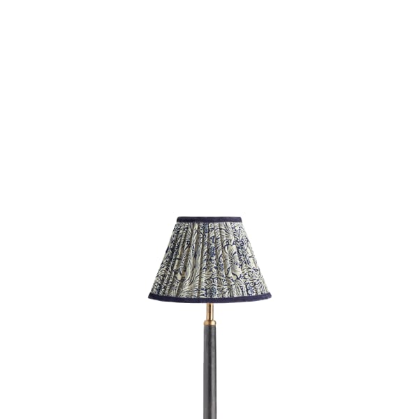 Pooky - 30cm Empire Shade - Indigo Marigold Linen - Morris & Co.