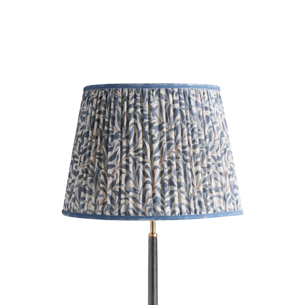Pooky - 40cm Straight Empire Shade Linen - Indigo Willow Boughs Linen - Morris & Co