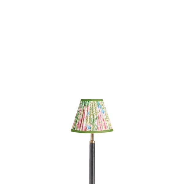 Pooky - 16cm Empire Shade - Boughs Green and Rose Bower Printed Cotton - Morris & Co.