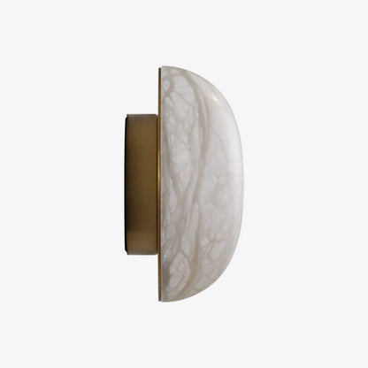 Pure White Lines Nico Alabaster Wall Light