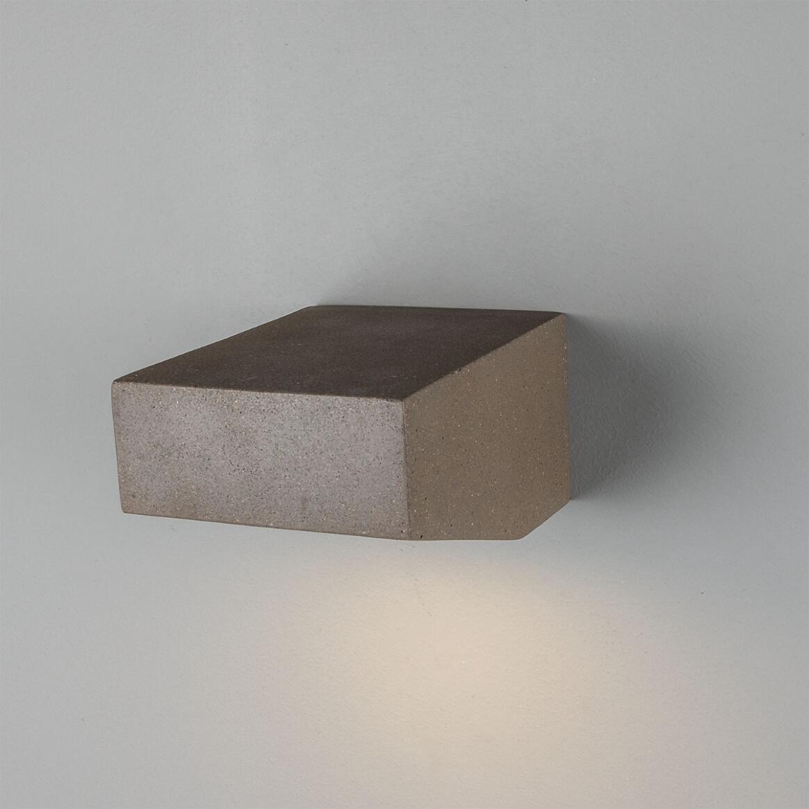 Mullan - Trieste Outdoor Concrete Wall Light 13cm IP65 - Grey Concrete Finish