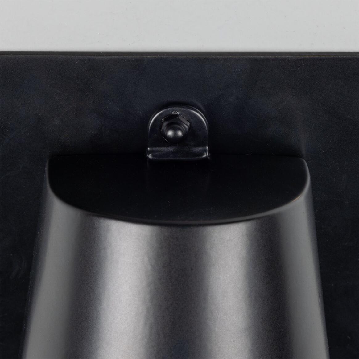 Mullan - Wade Outdoor Brass Spotlight with Back Plate 15.2cm IP54 - Powder-Coated Matte Black Finish