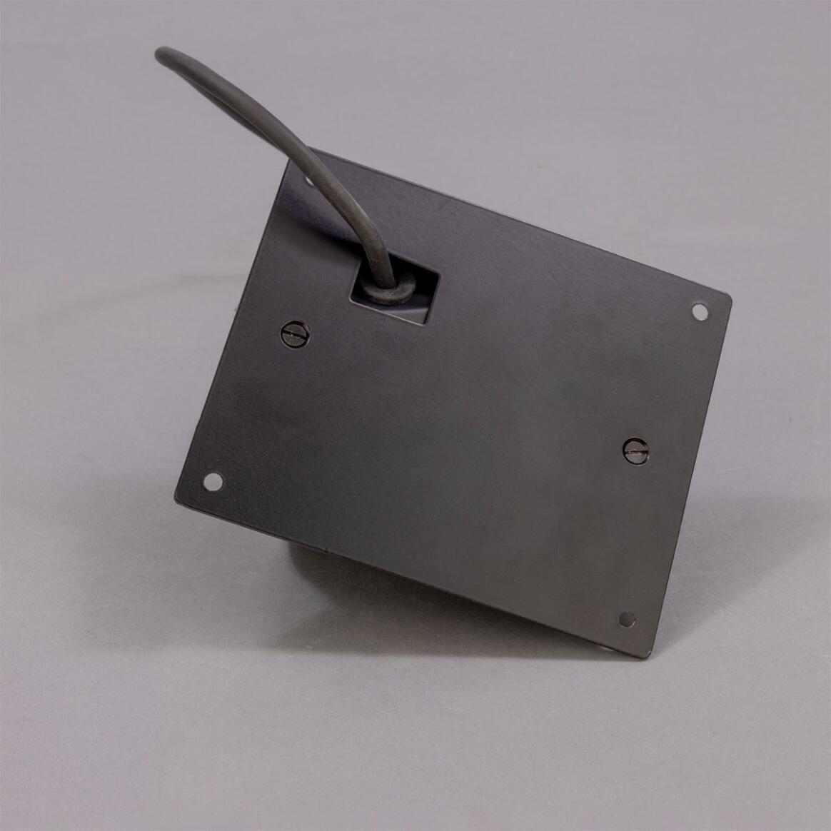 Mullan - Wade Outdoor Brass Spotlight with Back Plate 15.2cm IP54 - Powder-Coated Matte Black Finish