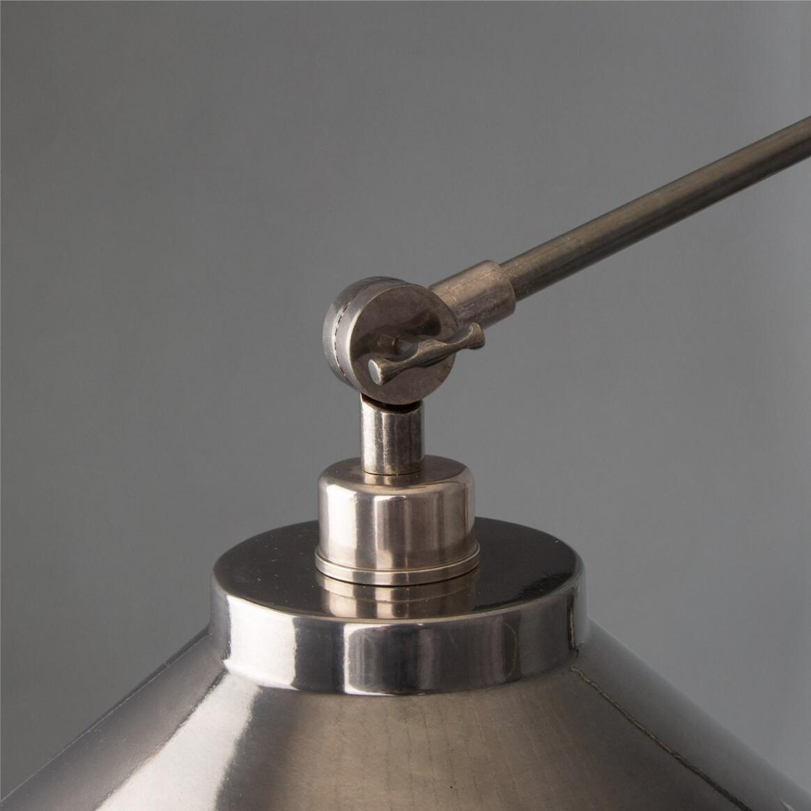 Mullan - Rio Adjustable Industrial Wall Light 37cm IP20 - Antique Silver Finish