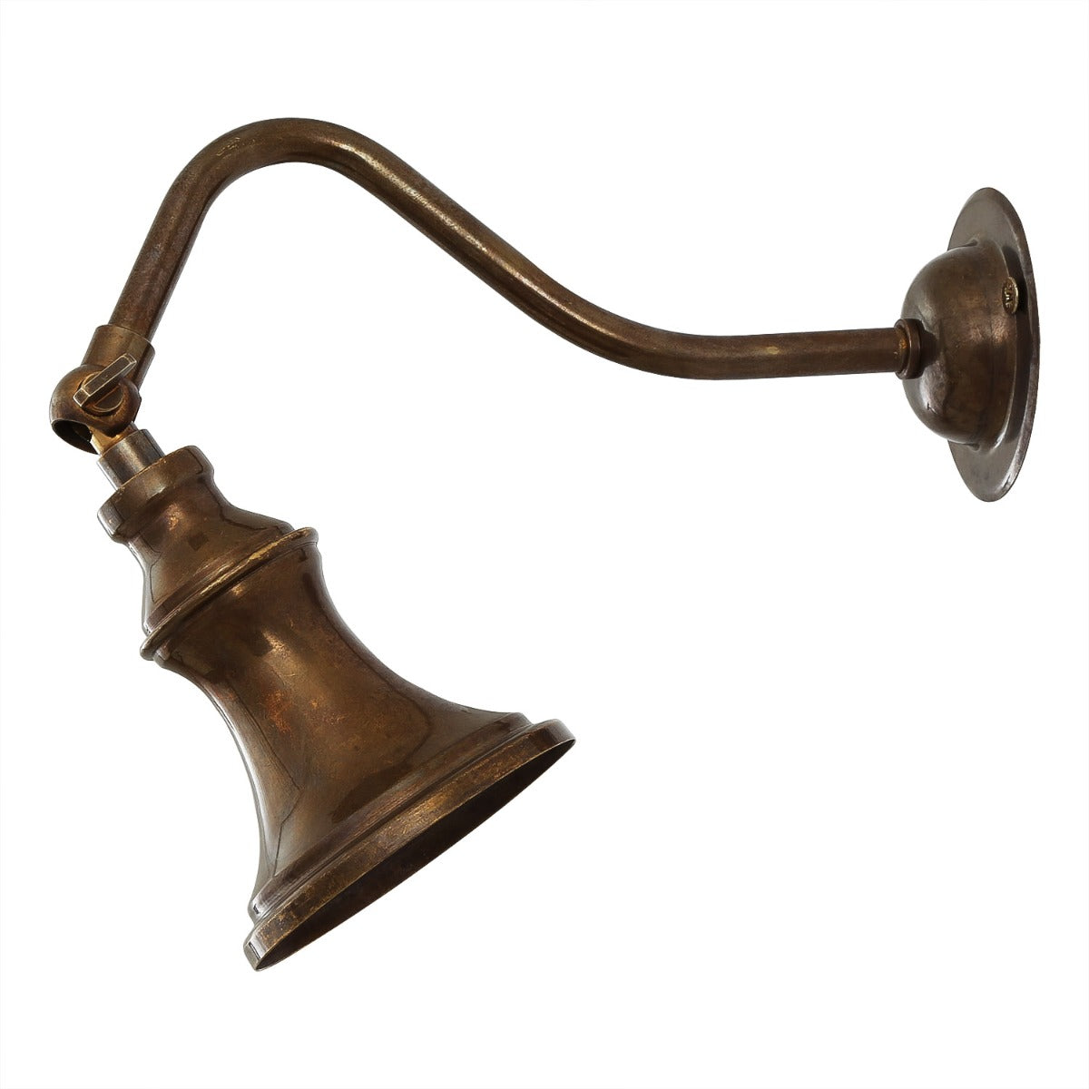 Mullan - Kent Traditional Adjustable Spotlight 18cm IP20 - Antique Brass Finish