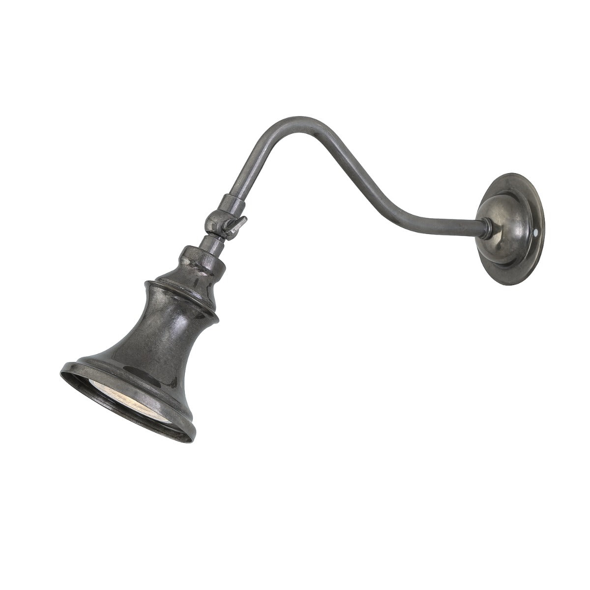 Mullan - Kent Traditional Adjustable Spotlight 18cm IP20 - Antique Silver Finish
