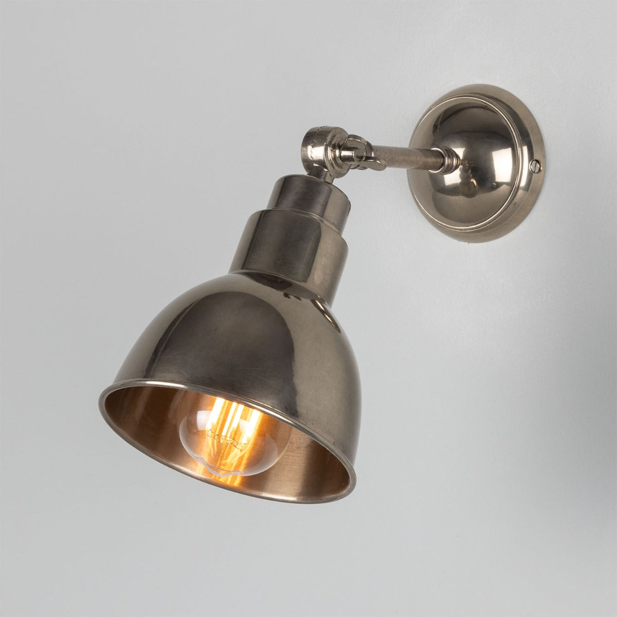 Mullan - Baku Vintage Adjustable Wall Light 15cm IP20 - Antique Silver Finish