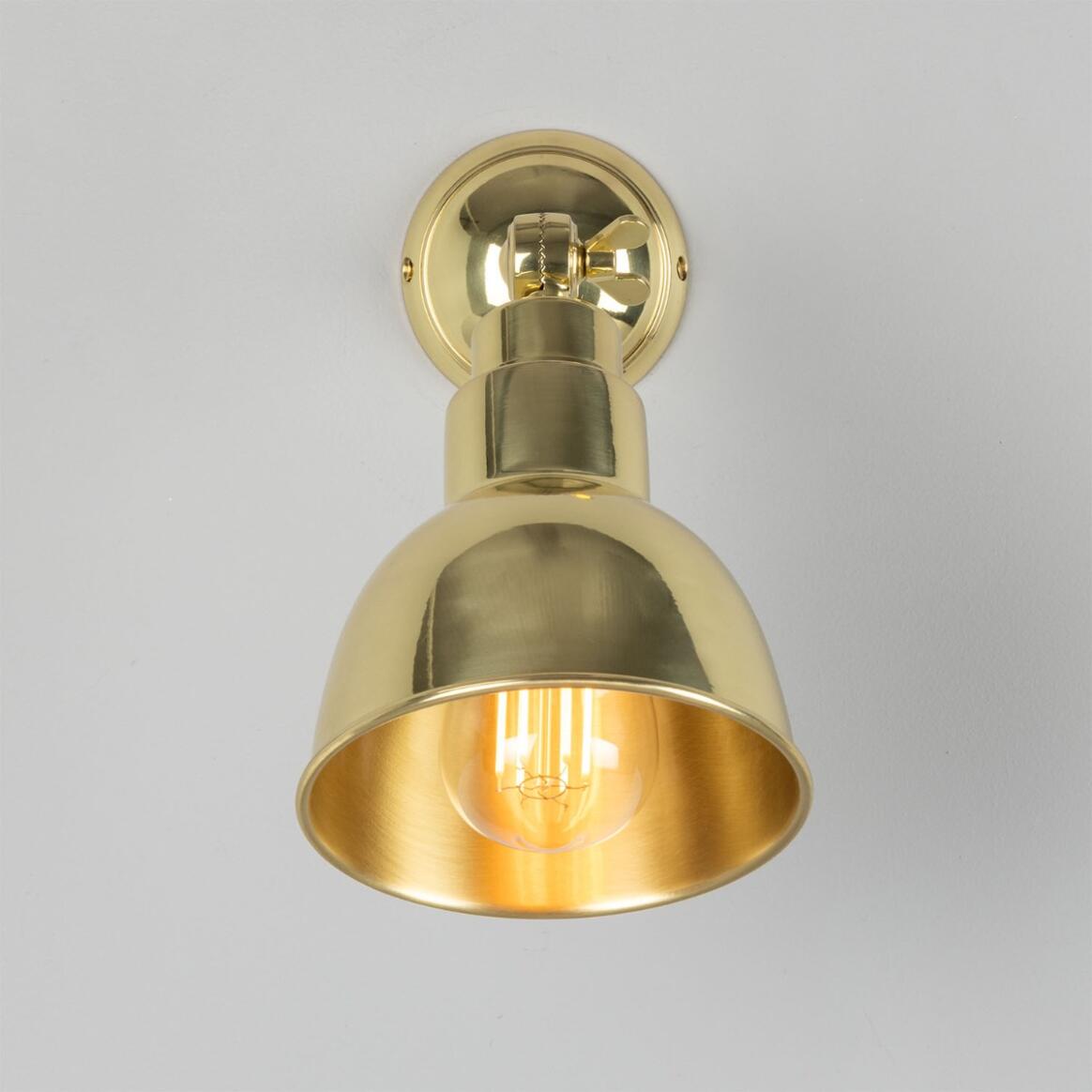 Mullan - Baku Vintage Adjustable Wall Light 15cm IP20 - Polished Brass Finish