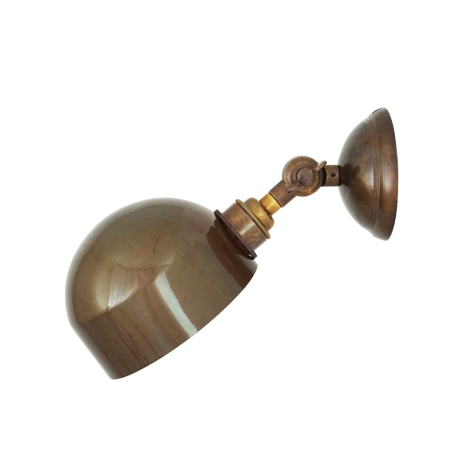 Mullan - San Jose Adjustable Modern Brass Wall Light 13cm IP20 - Antique Brass Finish