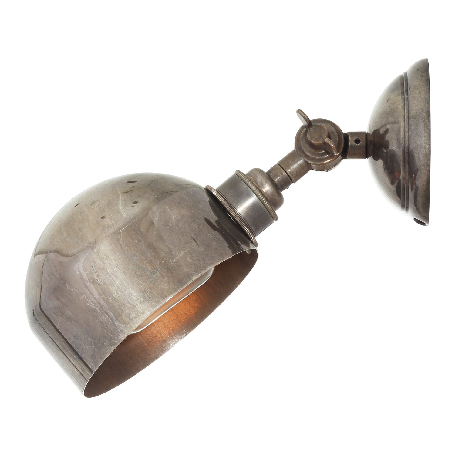 Mullan - San Jose Adjustable Modern Brass Wall Light 13cm IP20 - Antique Silver Finish