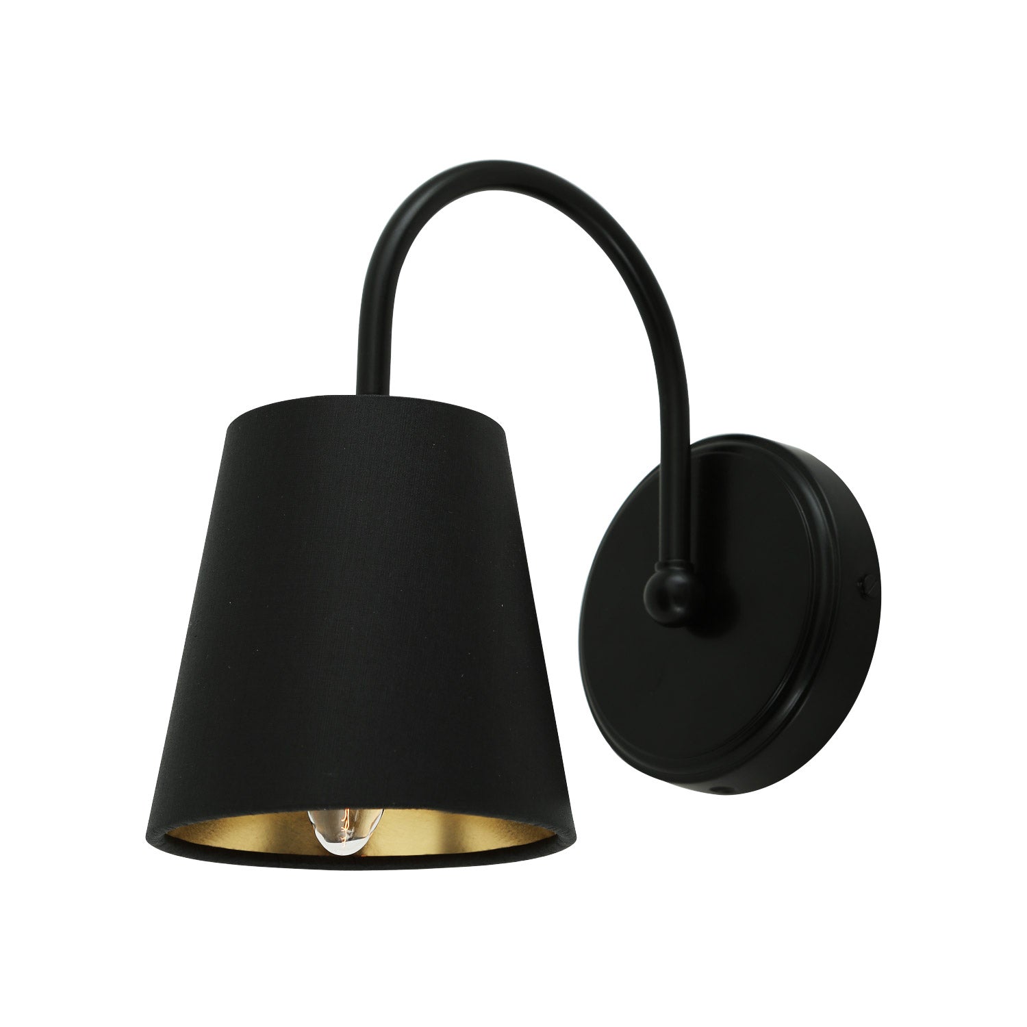 Mullan - Carrick Wall Light 24cm IP20 - Powder Coated Matte Black Finish