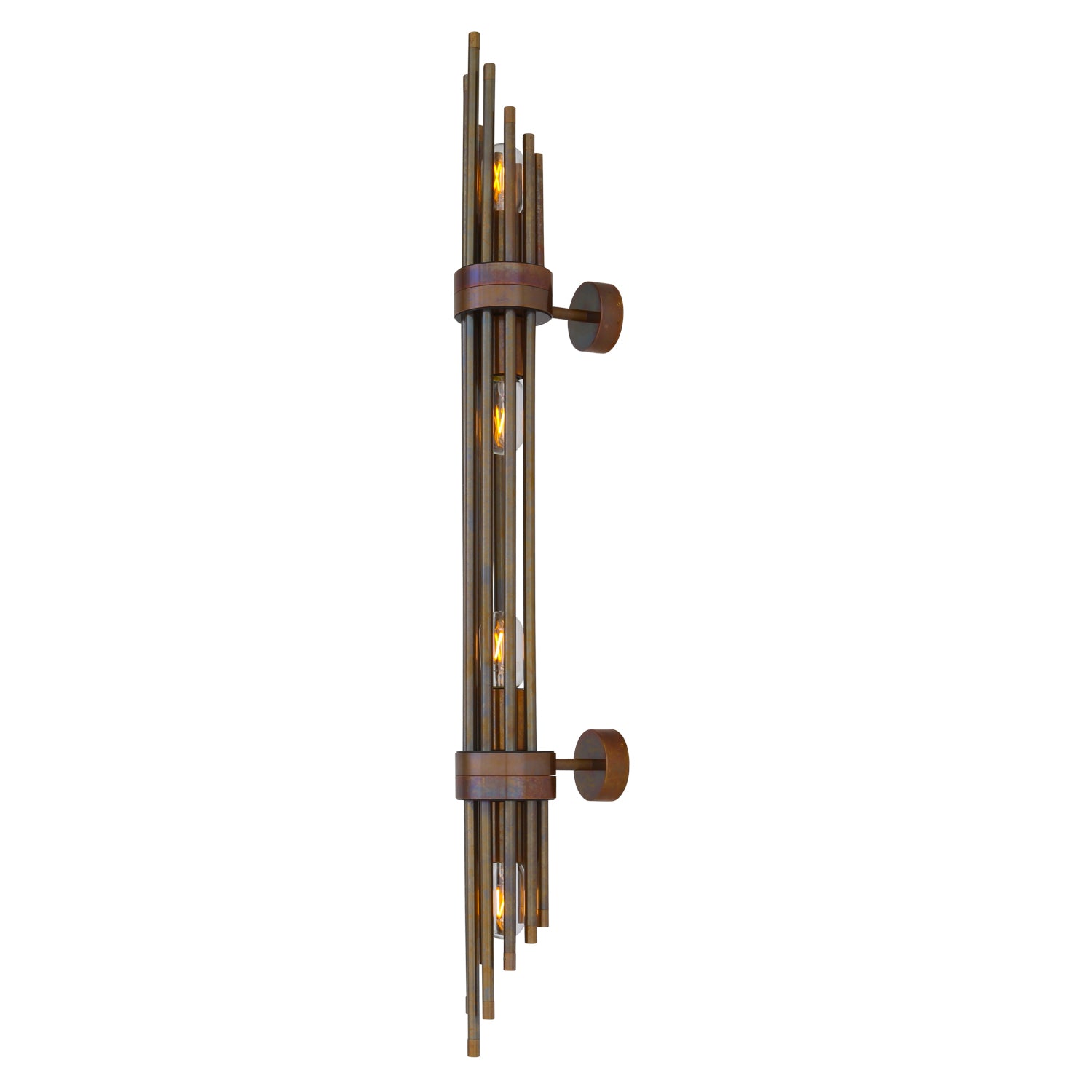 Mullan - Victoria Brass Wall Light - Antique Brass Finish