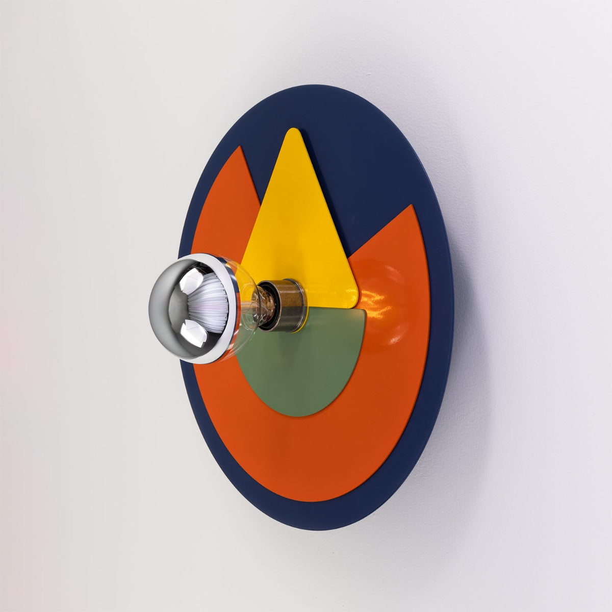 Mullan - Neptune Colourful Disc Wall Light 40cm IP20 - Antique Silver Finish