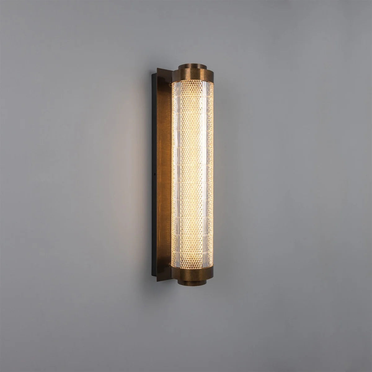 Mullan - Ashford Linear Neo-Victorian Wall Light 80cm IP20 - Antique Brass Finish