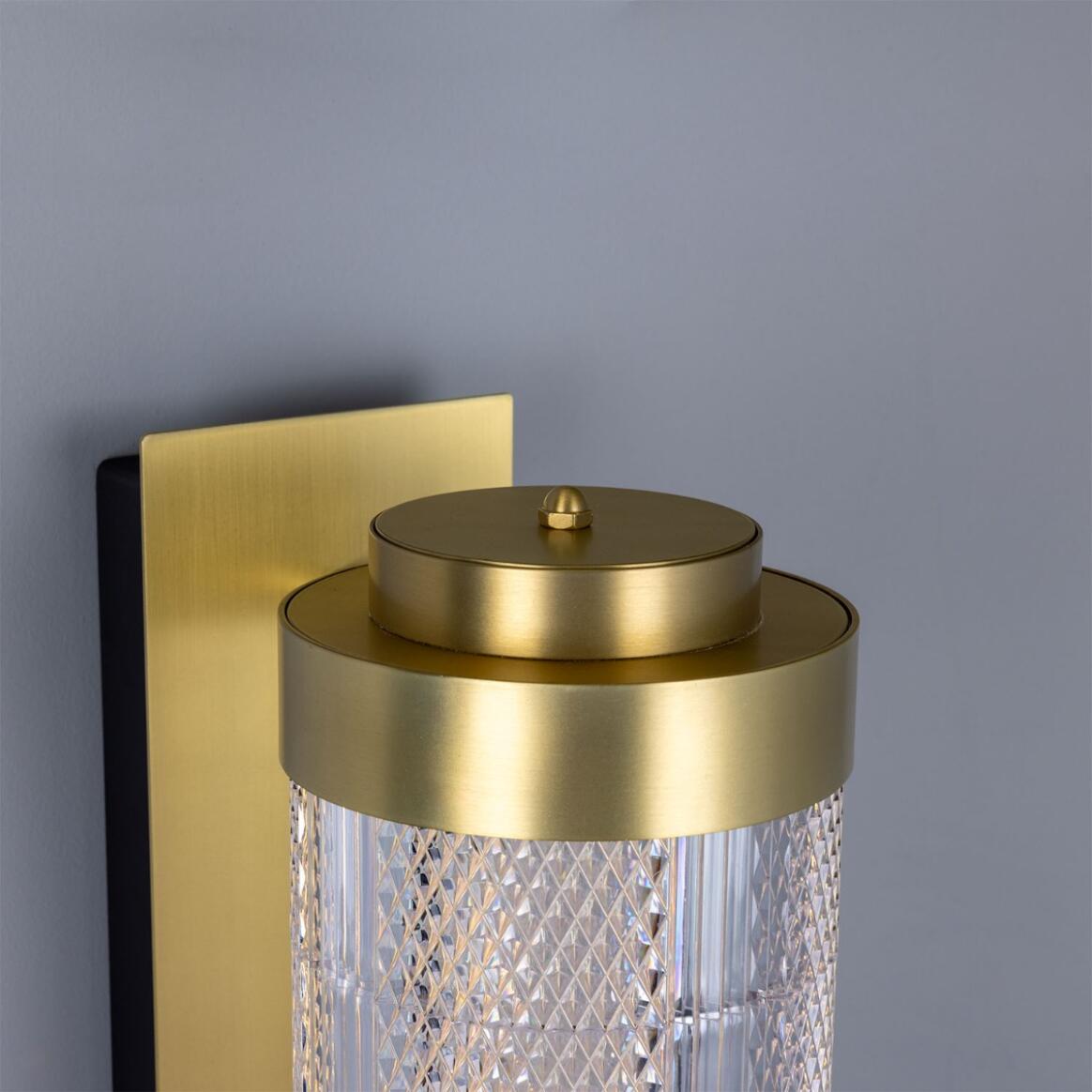 Mullan - Ashford Linear Neo-Victorian Wall Light 80cm IP20 - Satin Brass Finish