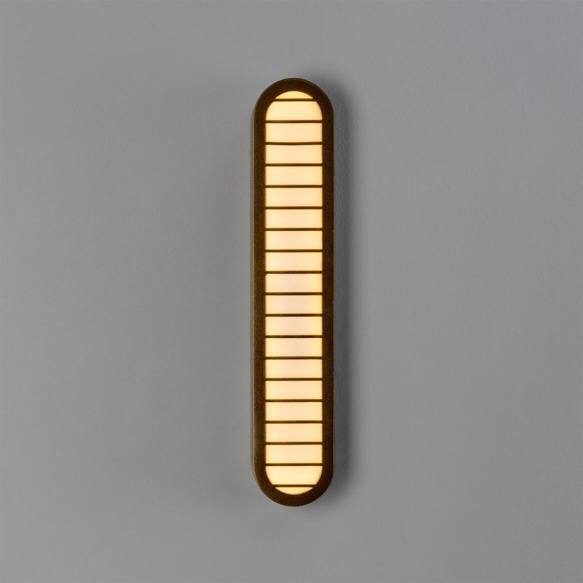 Mullan - Durban LED Vertical Grille Wall Light 40cm IP20 - Powder Coated Bronze Finish