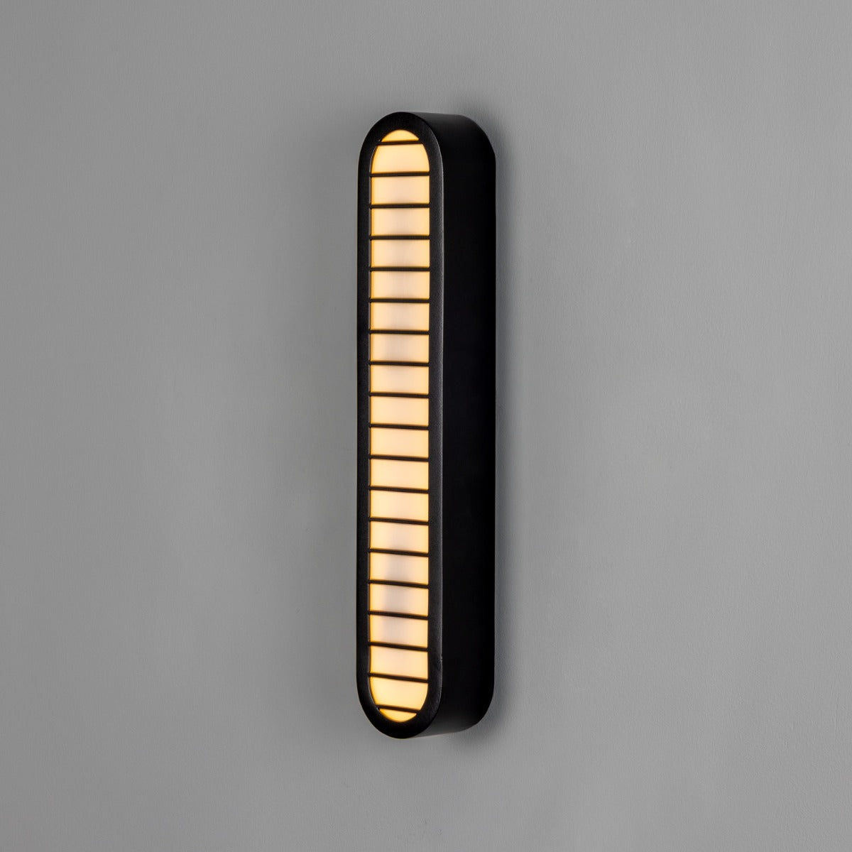 Mullan - Durban LED Vertical Grille Wall Light 40cm IP20 - Powder Coated Matte Black Finish