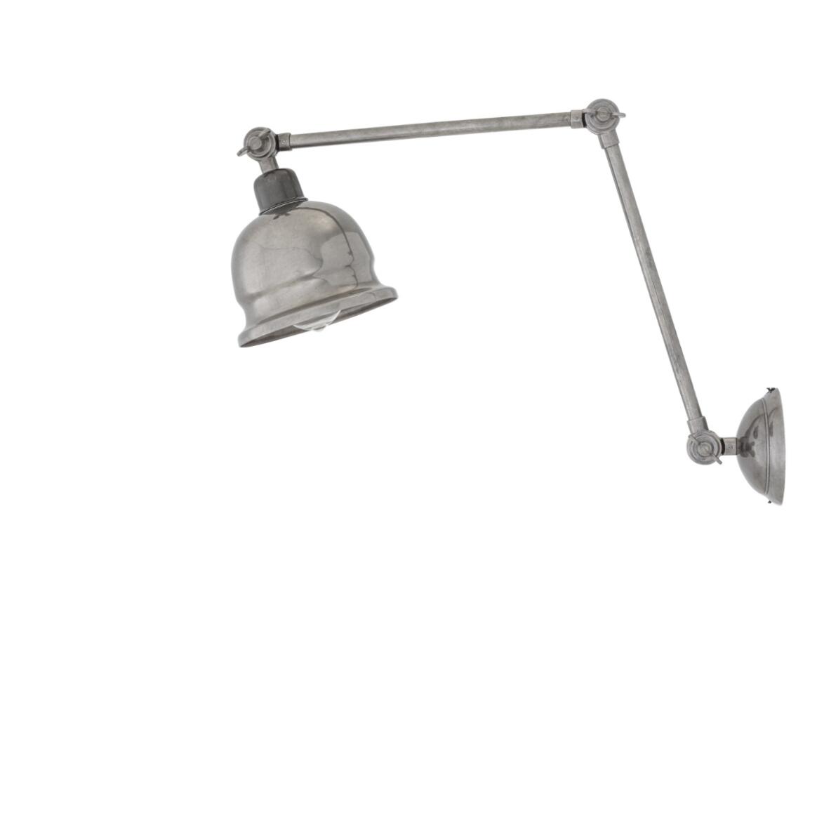 Mullan - Dale Vintage Adjustable Brass Picture Light 15cm IP20 - Antique Silver Finish