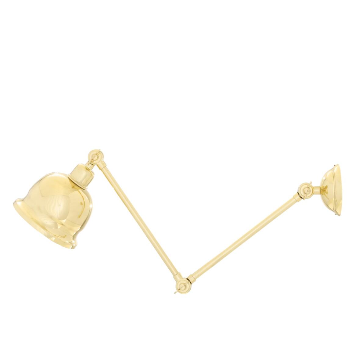 Mullan - Dale Vintage Adjustable Brass Picture Light 15cm IP20 - Polished Brass Finish