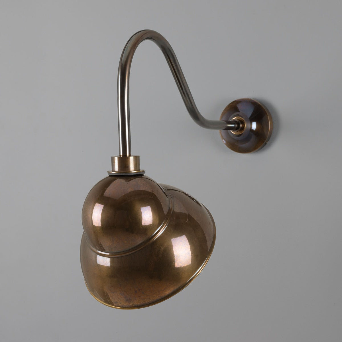 Mullan - Sanford Vintage Brass Outdoor Sign Light 24cm IP65 - Antique Brass Finish