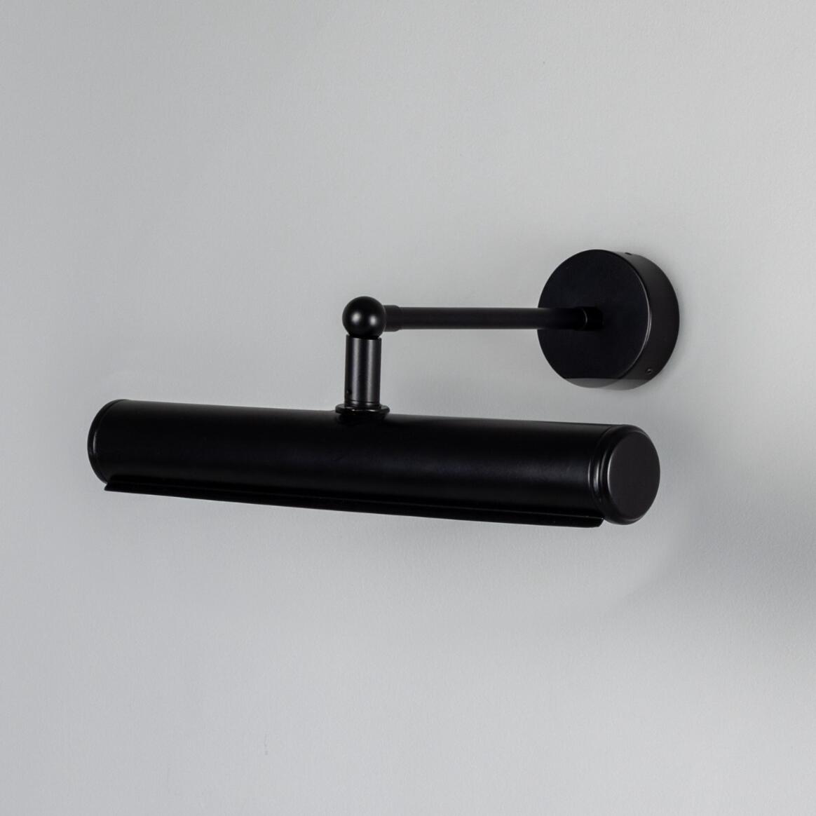 Mullan - Galle Fixed-Arm Solid Brass Picture Light 35.5cm IP65 - Powder Coated Matte Black Finish