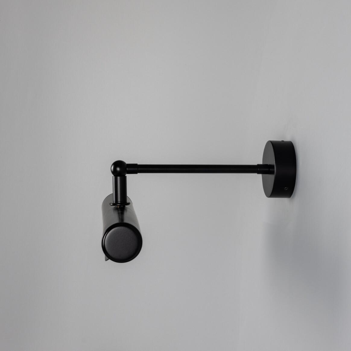 Mullan - Galle Fixed-Arm Solid Brass Picture Light 35.5cm IP65 - Powder Coated Matte Black Finish