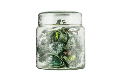 Nkuku Adisa Bauble Jar - Mixed Green & Clear (Set of 16)