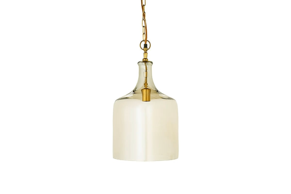 Nkuku Kalsi Recycled Glass Pendant Light - Lustre - Small