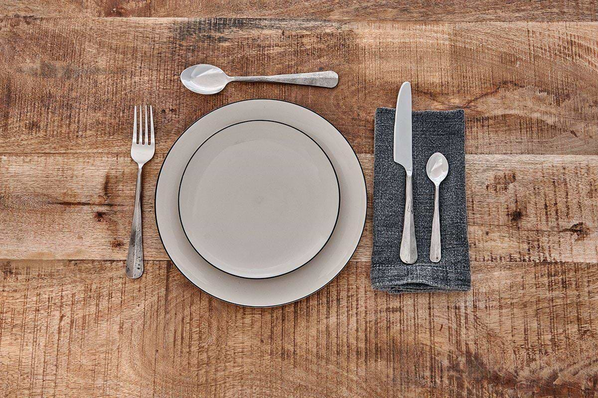 Nkuku - Osko Cutlery Set - Brushed Silver (Set of 16)