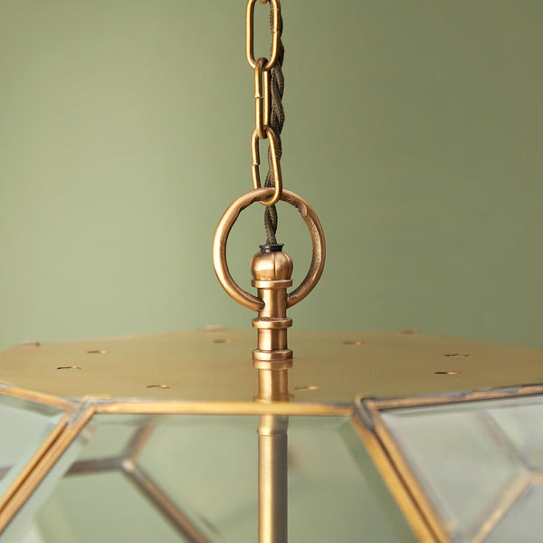 Pooky - Ballina Pendant Light - Brass And Bevelled Glass