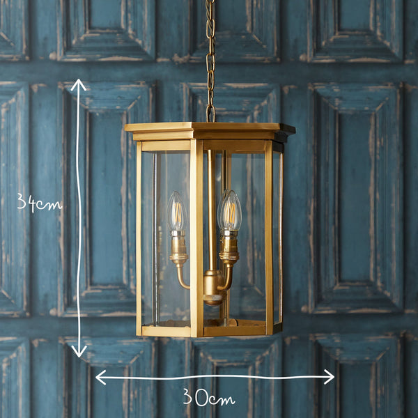 Pooky - Dontanello Pendant Light - Brass And Clear Glass