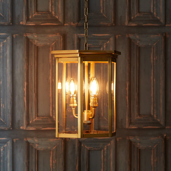 Pooky - Dontanello Pendant Light - Brass And Clear Glass