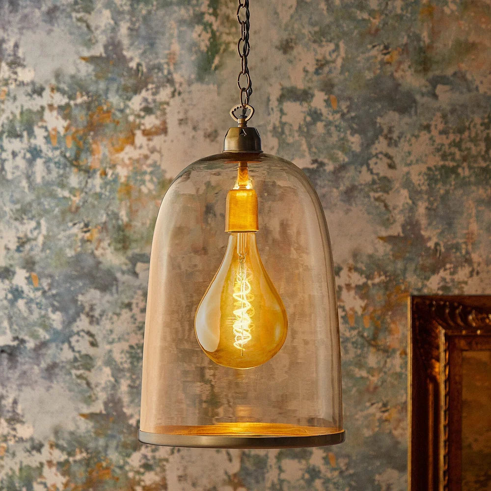 Pooky Larger Percy Pendant Light in Clear Glass