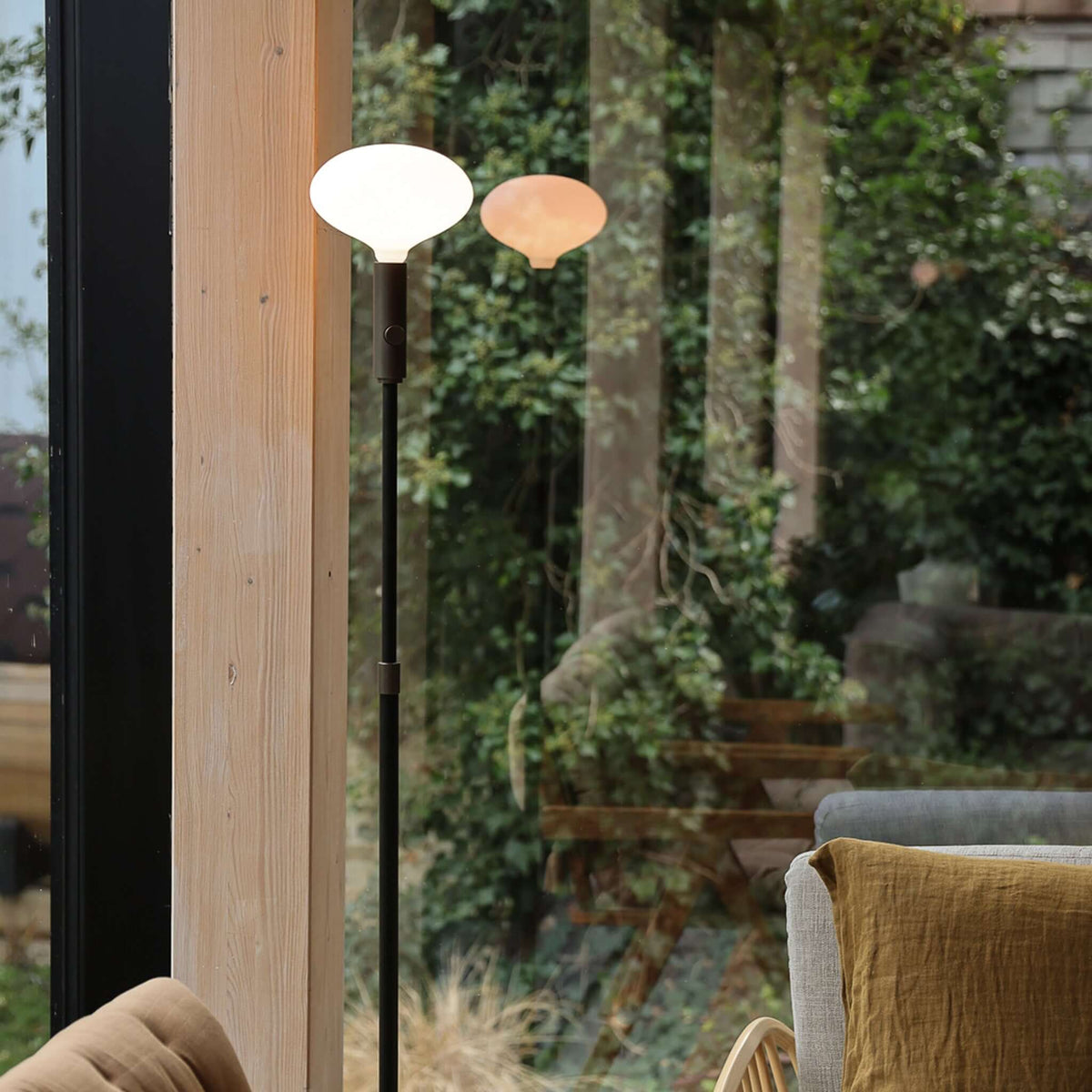 Tala Poise Adjustable Floor Lamp in Graphite + Oval II