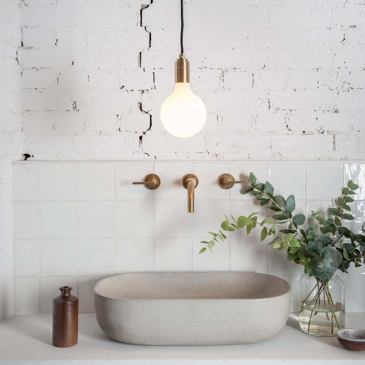 Tala Porcelain III Pendant Light in Oak
