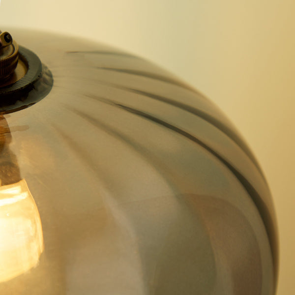 Pooky - Lisboa Pendant Light Shade - Small - Smoke Glass