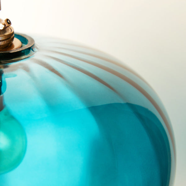 Pooky - Lisboa Pendant Light Shade - Small - Turquoise Glass