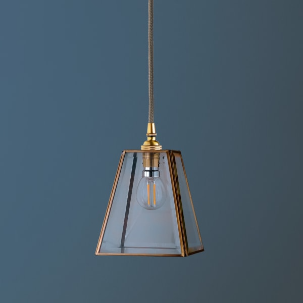 Pooky - Luxor Lantern Pendant Light Shade - Smaller - Clear Glass