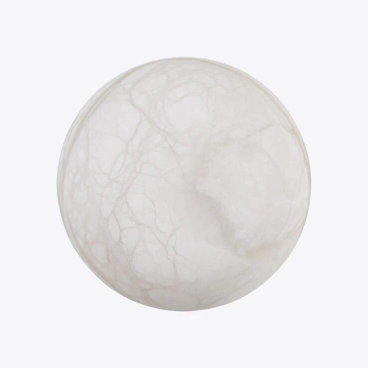 Pure White Lines Nico Alabaster Wall Light