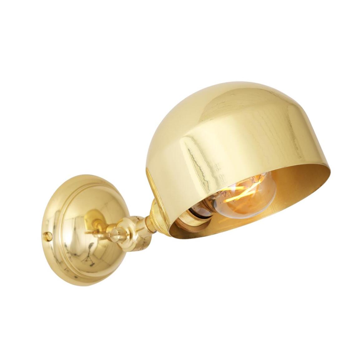 Mullan - San Jose Adjustable Modern Brass Wall Light 13cm IP20 - Polished Brass Finish