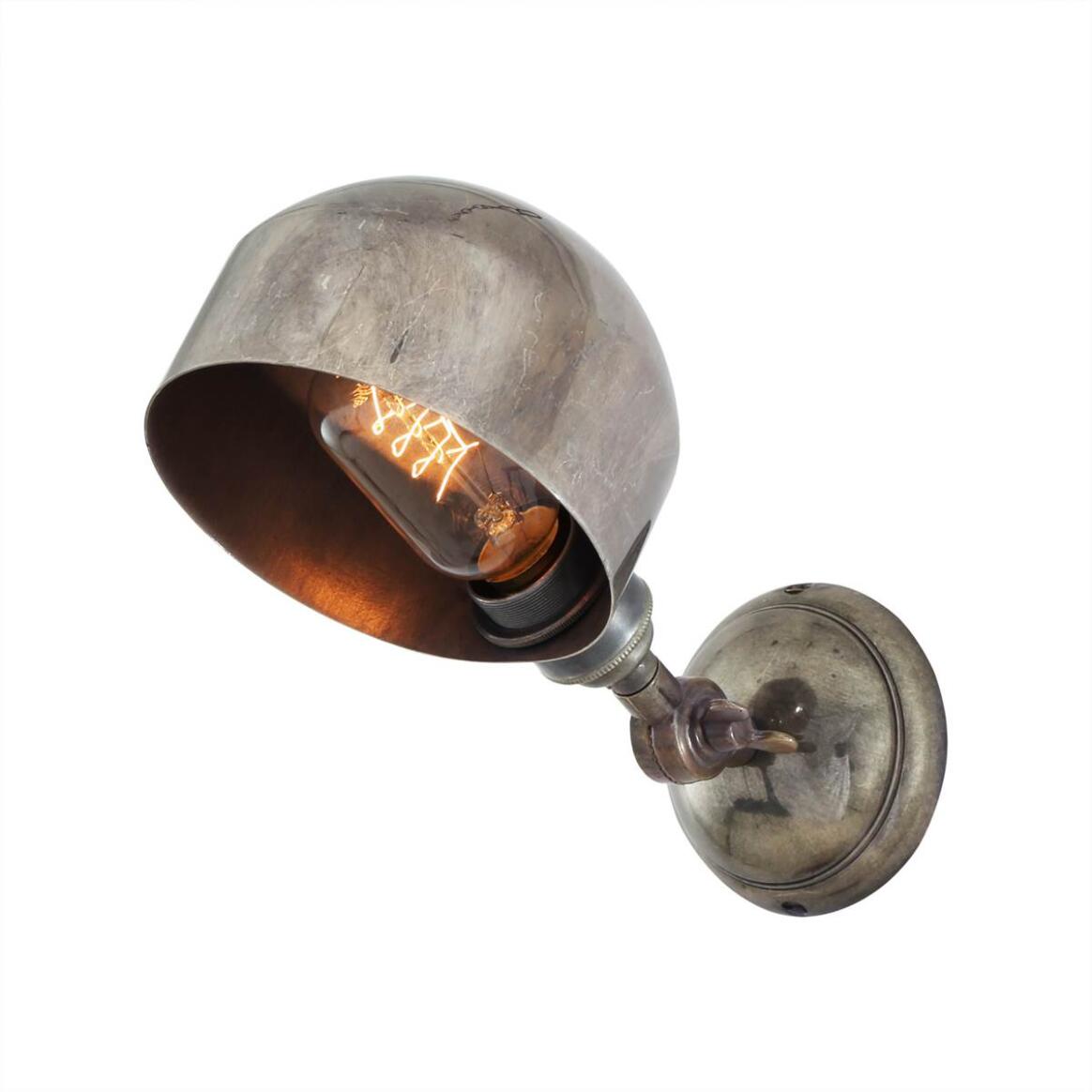 Mullan - San Jose Adjustable Modern Brass Wall Light 13cm IP20 - Antique Silver Finish