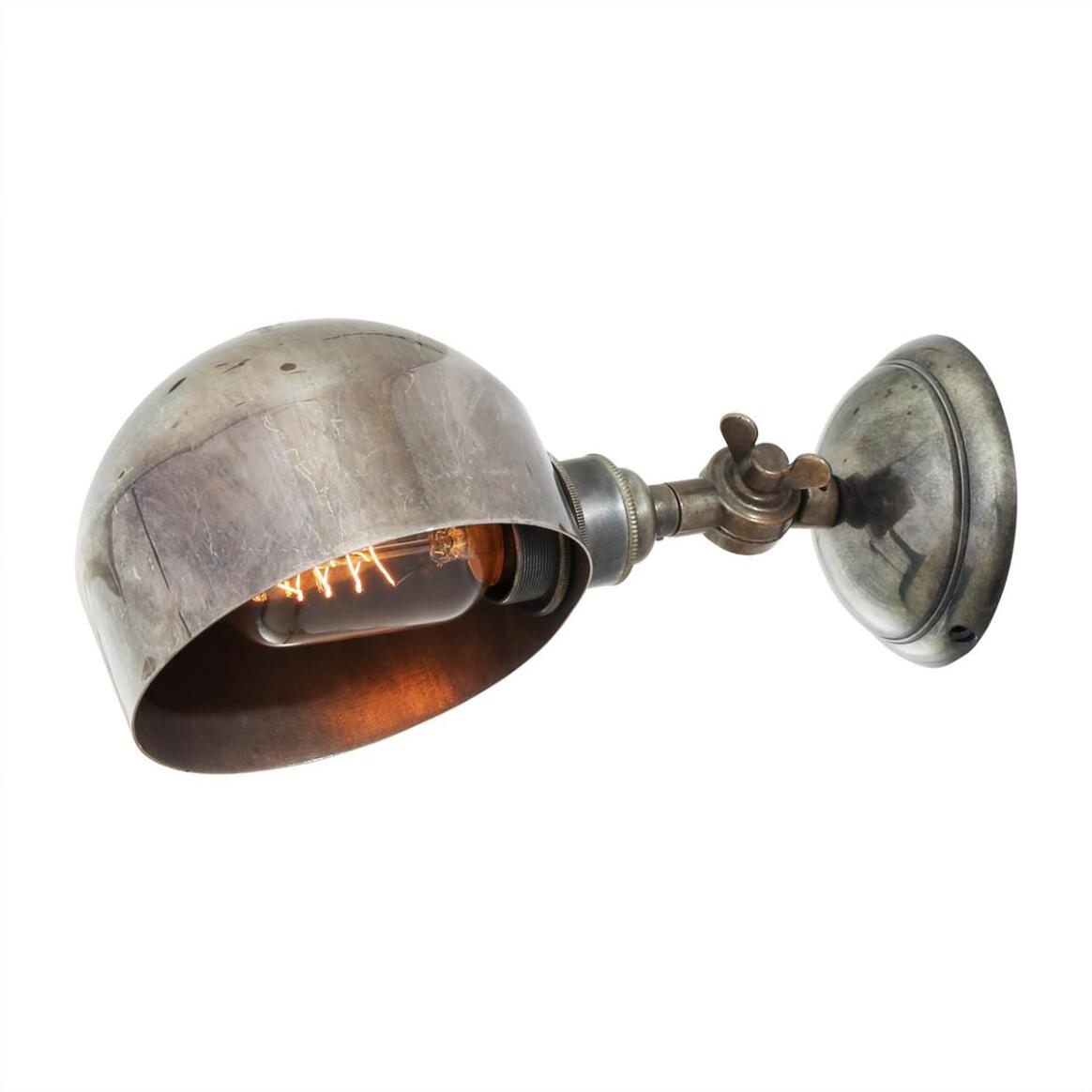 Mullan - San Jose Adjustable Modern Brass Wall Light 13cm IP20 - Antique Silver Finish