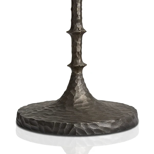 Pooky - Frinky Floor Lamp Base - Hammered Bronze Finish - Without Lampshade