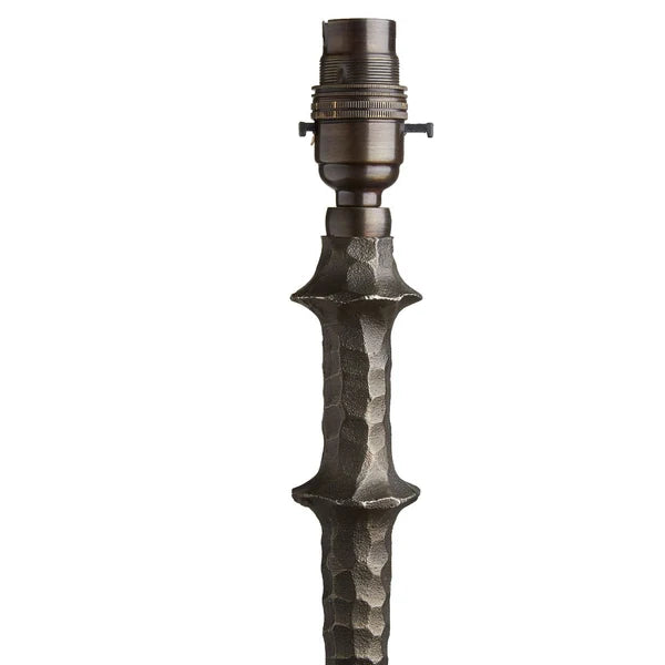 Pooky - Frinky Floor Lamp Base - Hammered Bronze Finish - Without Lampshade