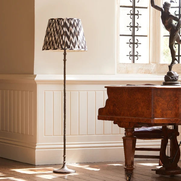 Pooky - Frinky Floor Lamp Base - Hammered Bronze Finish - Without Lampshade
